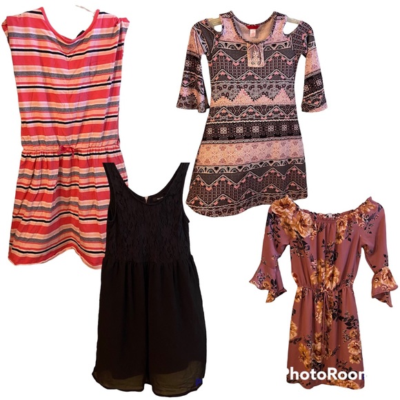 Lot of 4 Junior Dresses For Girls - Picture 1 of 15